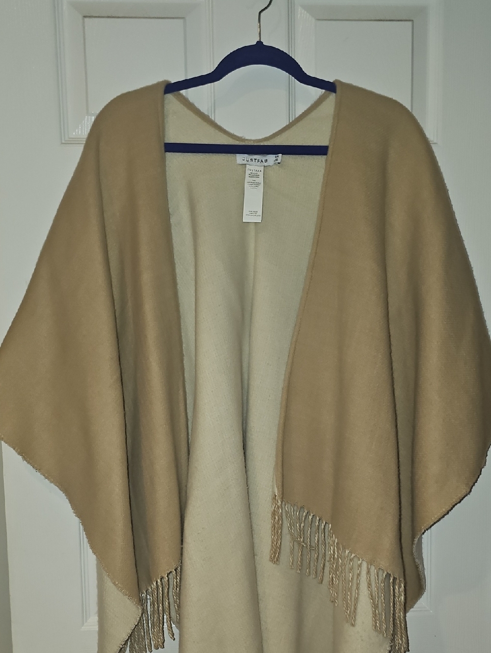 JustFab Neutral Cream Knit Cardigan